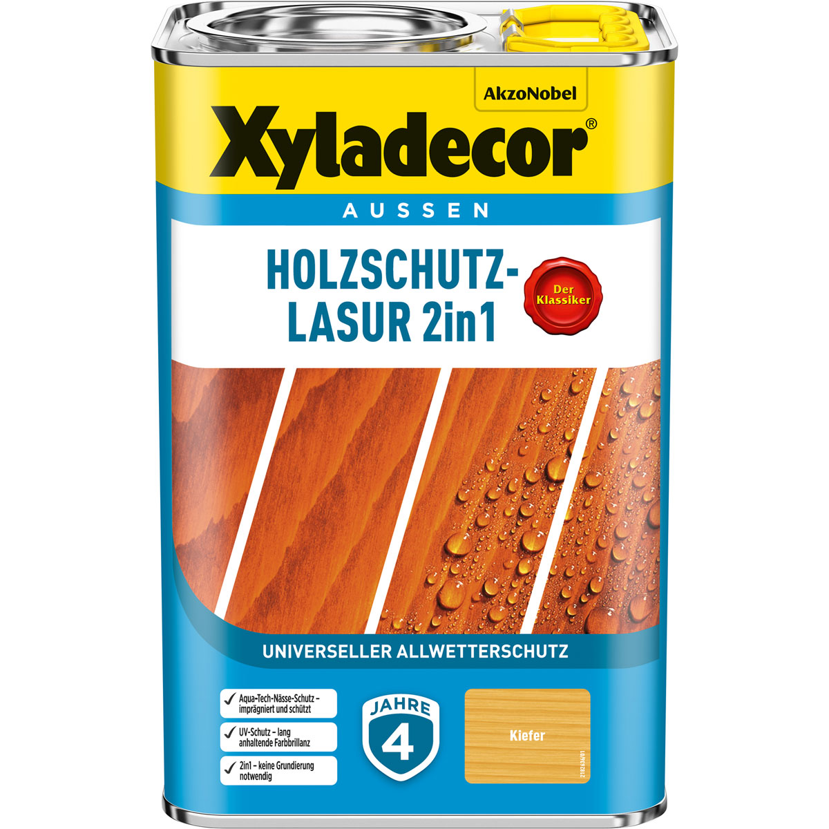 Xyladecor Holzschutz-Lasur 2in1 Kiefer 4 L | Kiefer | 112389