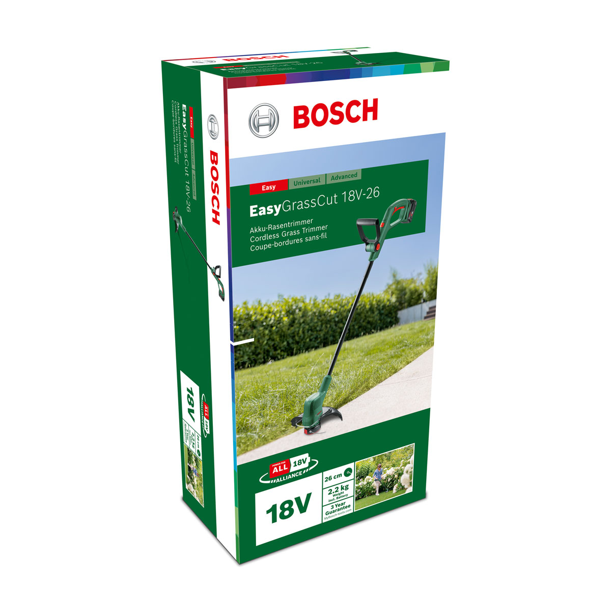 Bosch  Akku-Rasentrimmer EasyGrassCut 18V-26 inkl 1 x 2,5 AH Akku und Ladegerät | 114415 – Bild 4