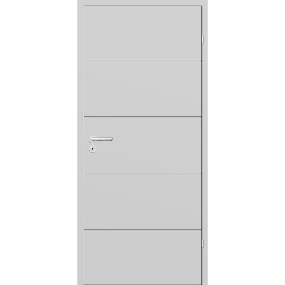 Zimmertür Sylt DIN L telegrau 86 x 198,5 cm | 86 | grau | links | 114657