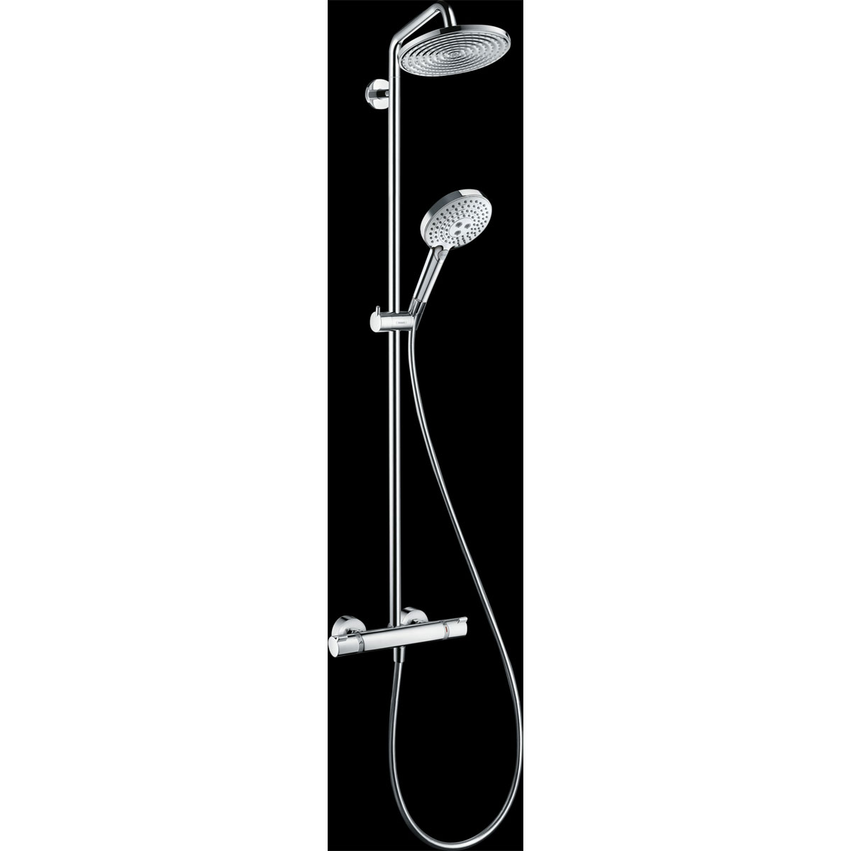 Hansgrohe  Duschsystem 240 Raindance S 1 Strahlart mit Thermostat Chrom | 115010