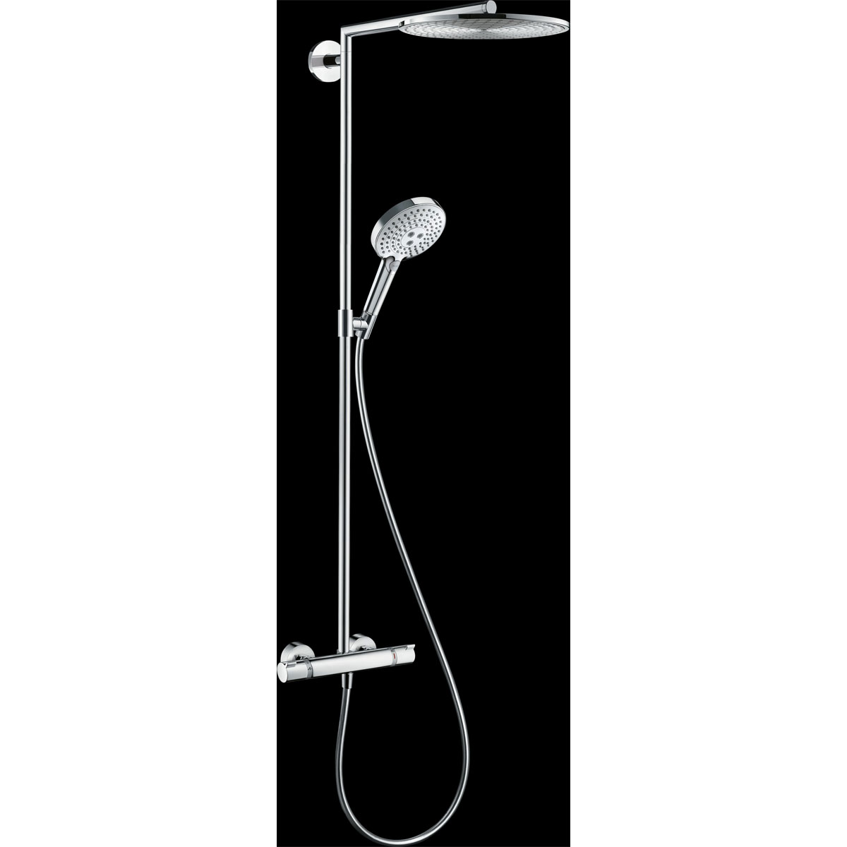 Hansgrohe  Duschsystem 300 Raindance S 1 Strahlart mit Thermostat Chrom | 115011