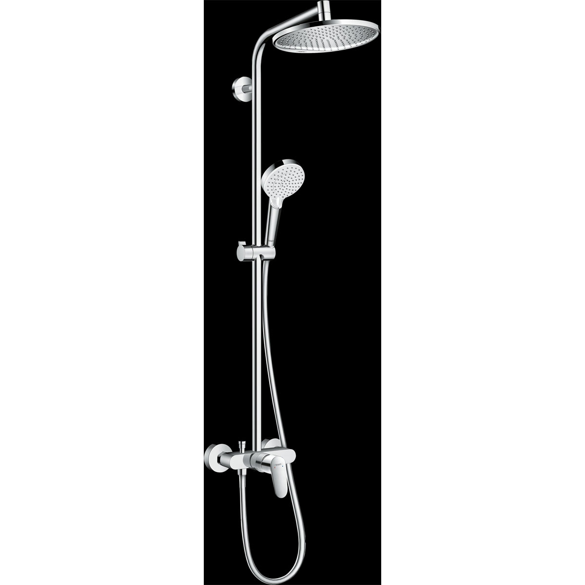 Hansgrohe  Duschsystem 240 Crometta S 1 Strahlart mit Einhebelmischer Chrom | 115091