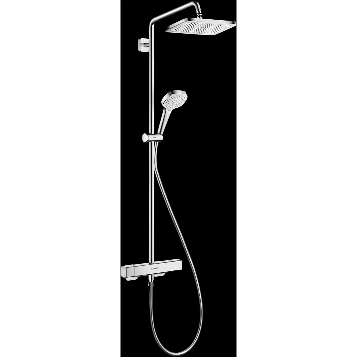 Hansgrohe  Duschsystem 280 Croma E 1 Strahlart mit Thermostat Ecostat E Chrom | 115124