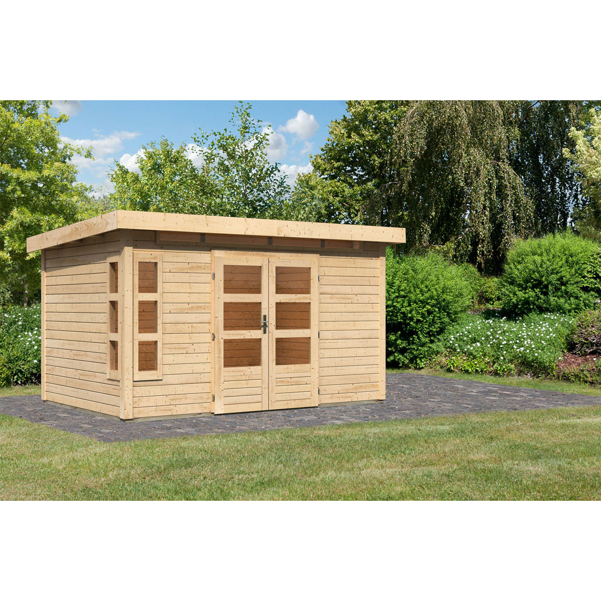 Karibu  Blockbohlenhaus Kastorf 7 naturbelassen | 118100