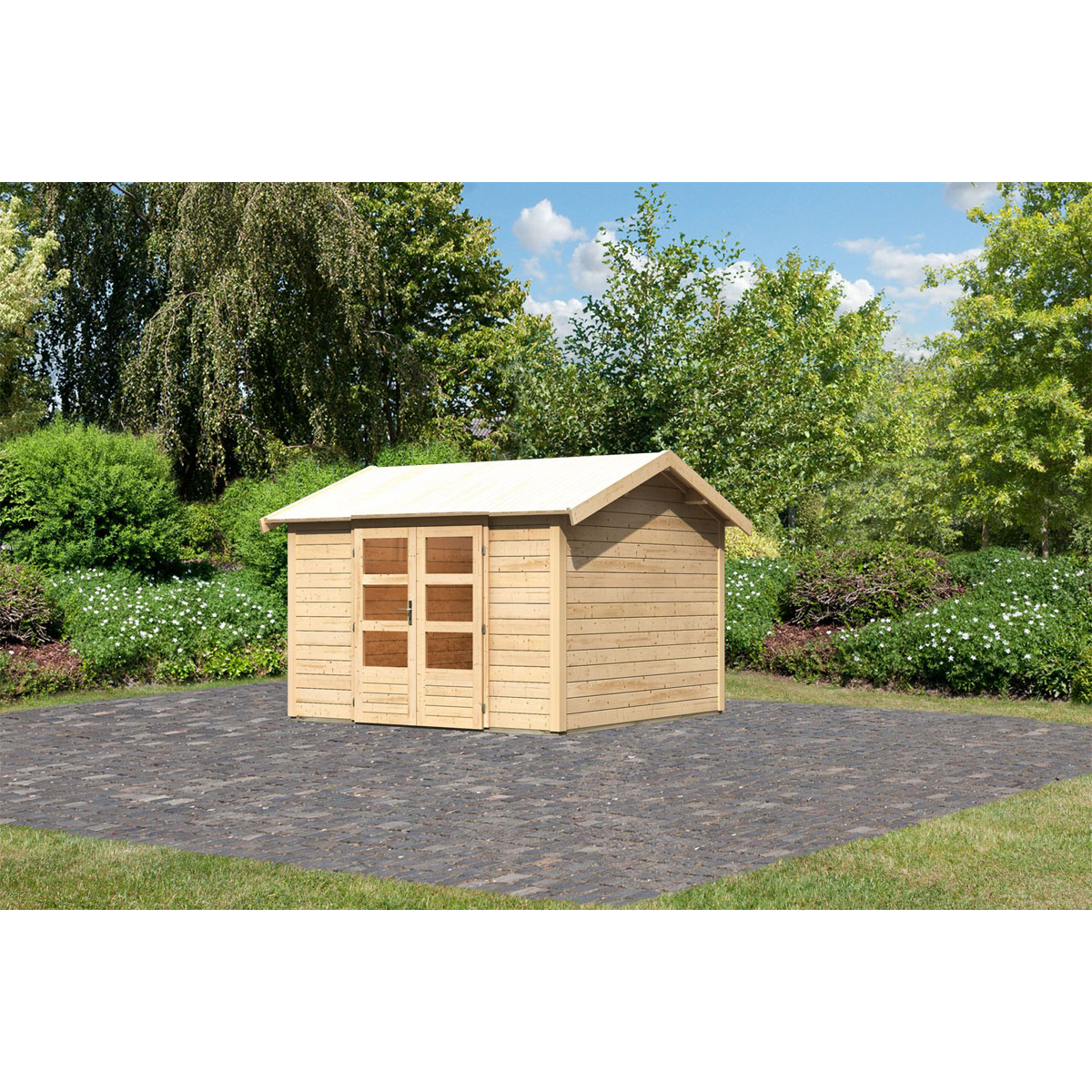 Karibu  Blockbohlenhaus Theres 7 naturbelassen | 118130