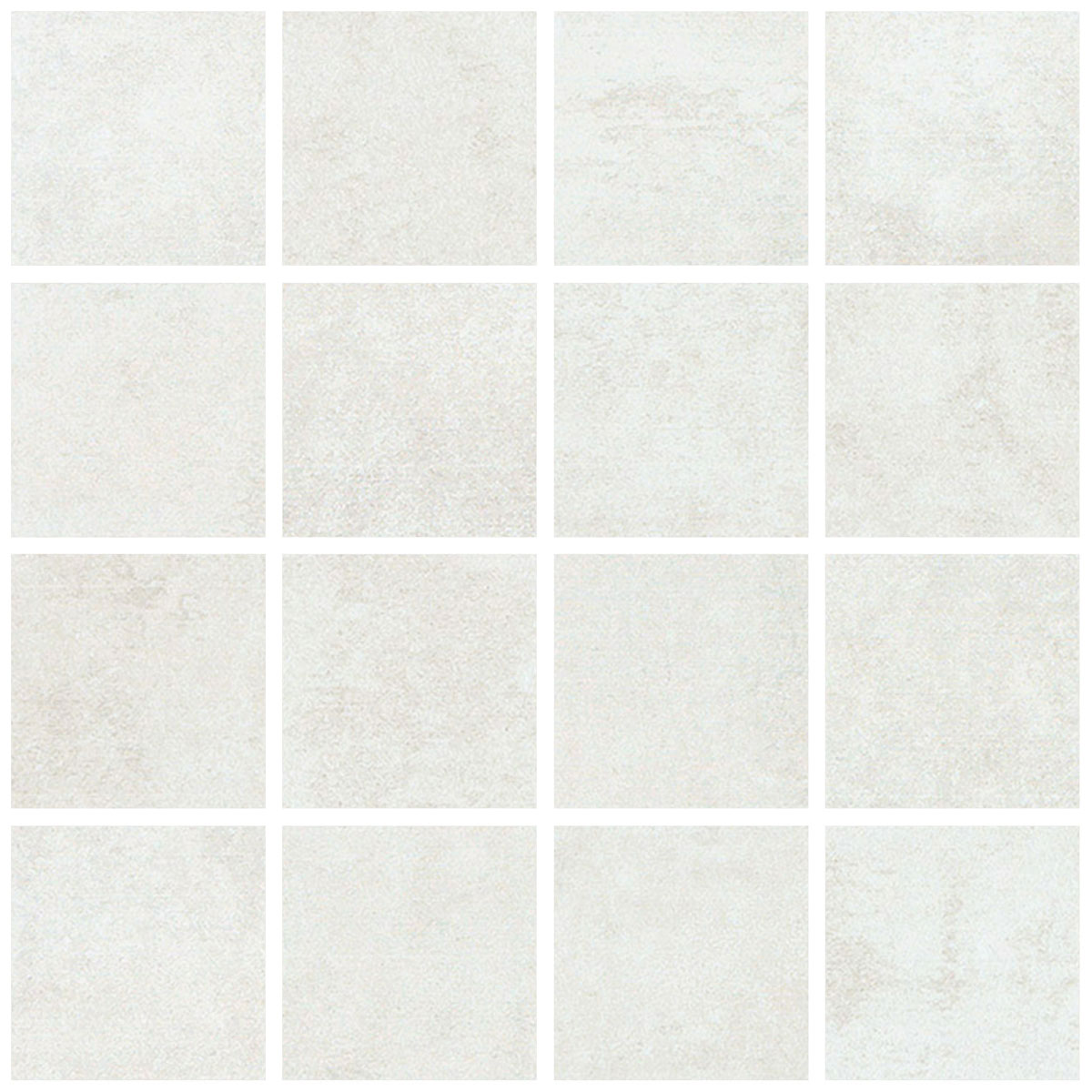 Feinsteinzeug-Fliese Mosaik Atrium Alpha blanco 30 x 30 cm | weiß | 119300