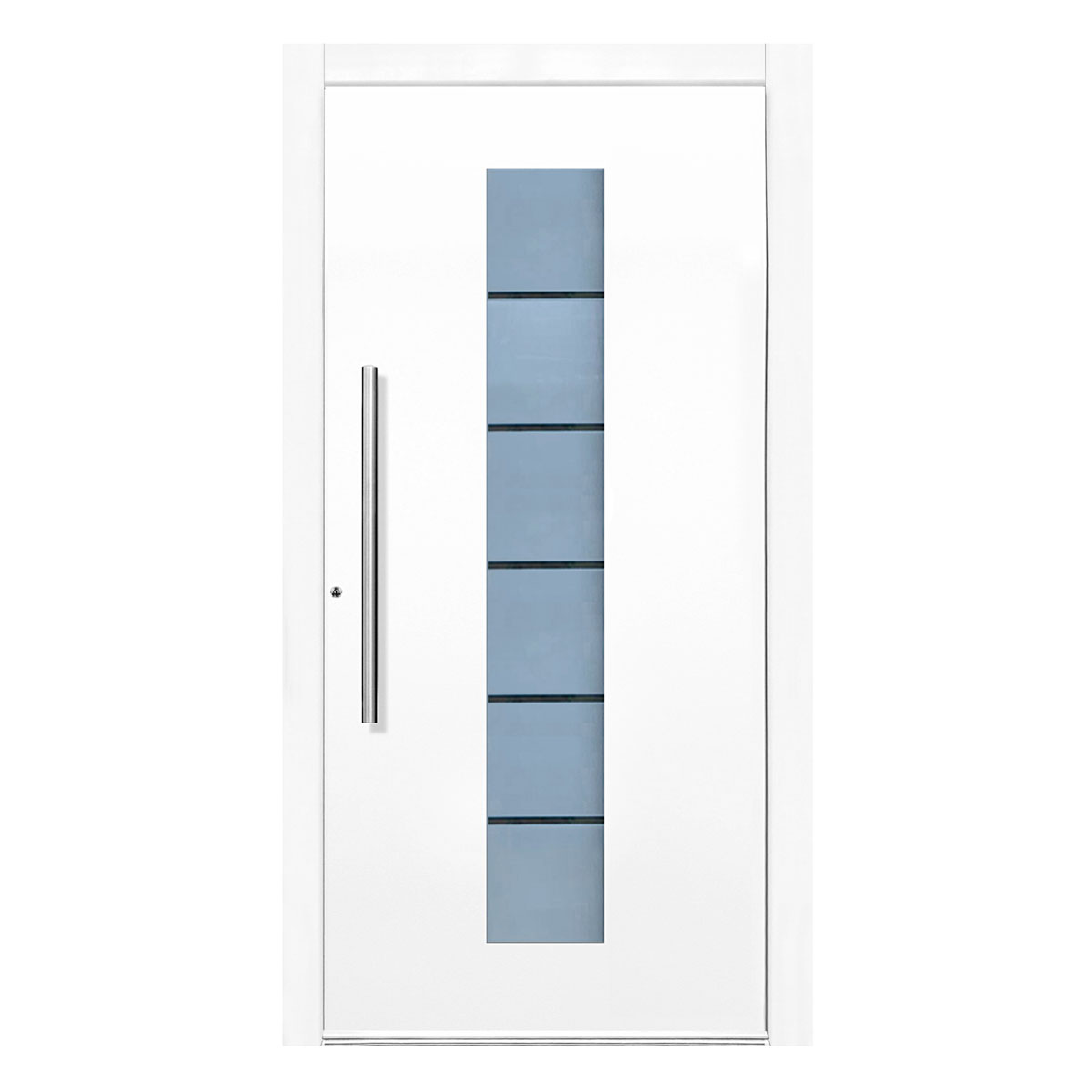 Aluminium-Sicherheitshaustür 108 Lucca weiß 110 x 210 cm | weiß | 121234