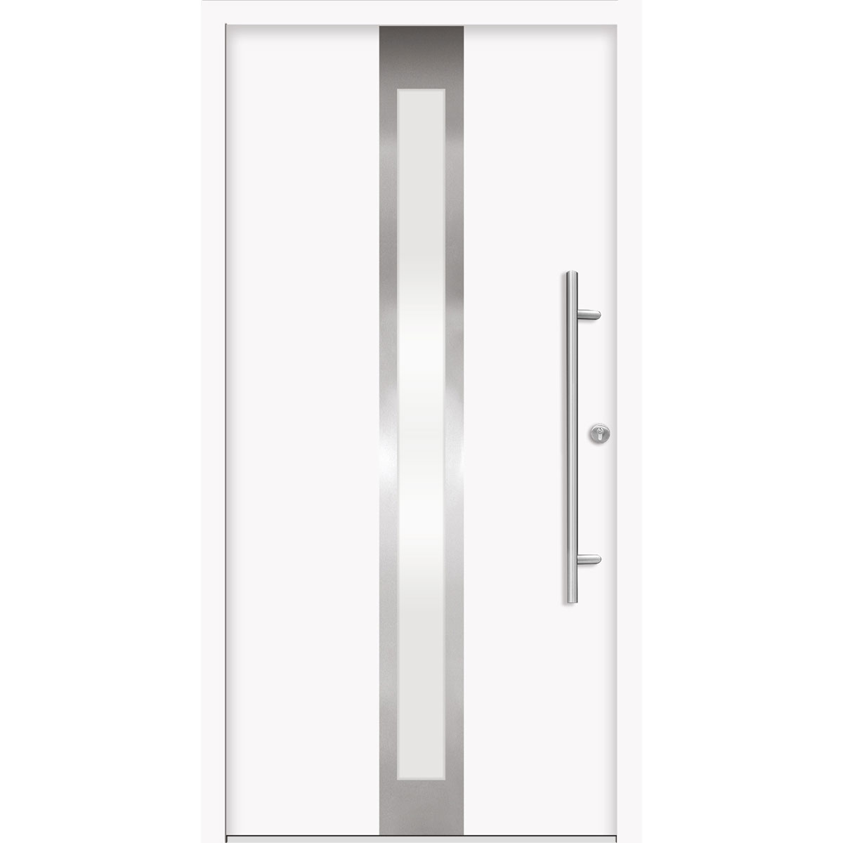 SplenDoor  Premium-Haustür Passivedoor Stockholm energiesparend weiss 110 x 210 cm rechts | 127870