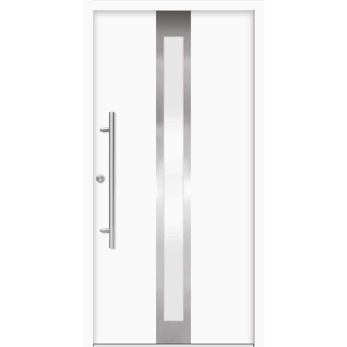 SplenDoor  Premium-Haustür Passivedoor Stockholm energiesparend weiss 100 x 210 cm links | 127877