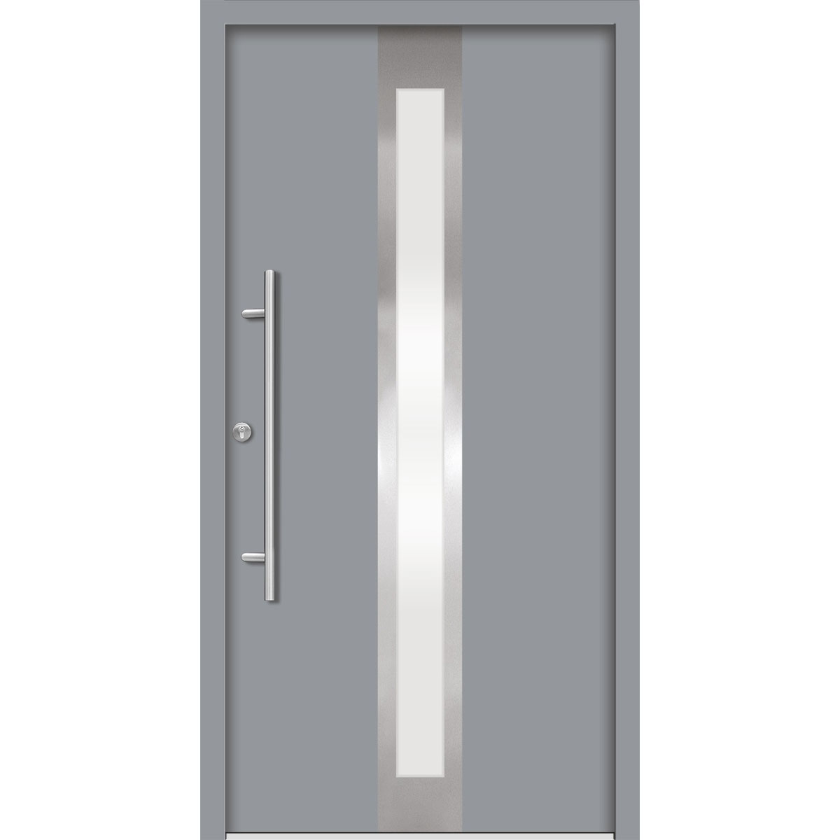 SplenDoor  Premium-Haustür Passivedoor Stockholm energiesparend grau 100 x 200 cm links | 127889
