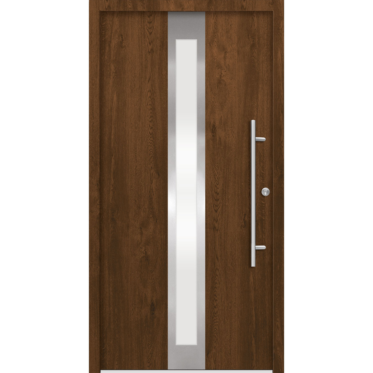 SplenDoor  Premium-Haustür Passivedoor Stockholm energiesparend nussbaum 100 x 200 cm rechts | 127892