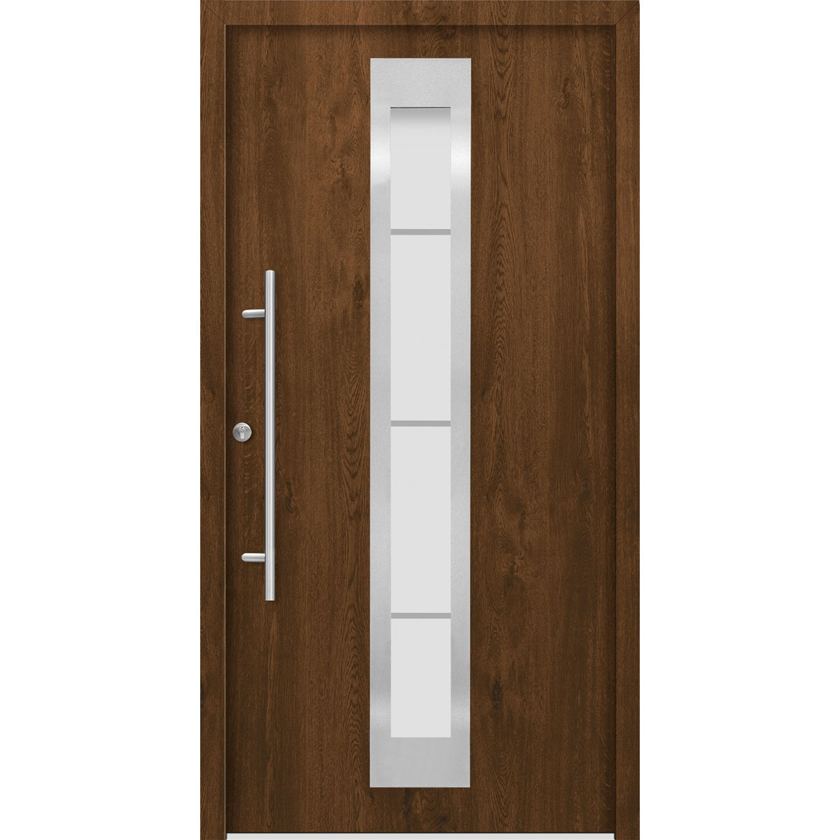 SplenDoor  Premium-Haustür Passivedoor Malmo energiesparend nussbaum 110 x 210 cm links | 127956