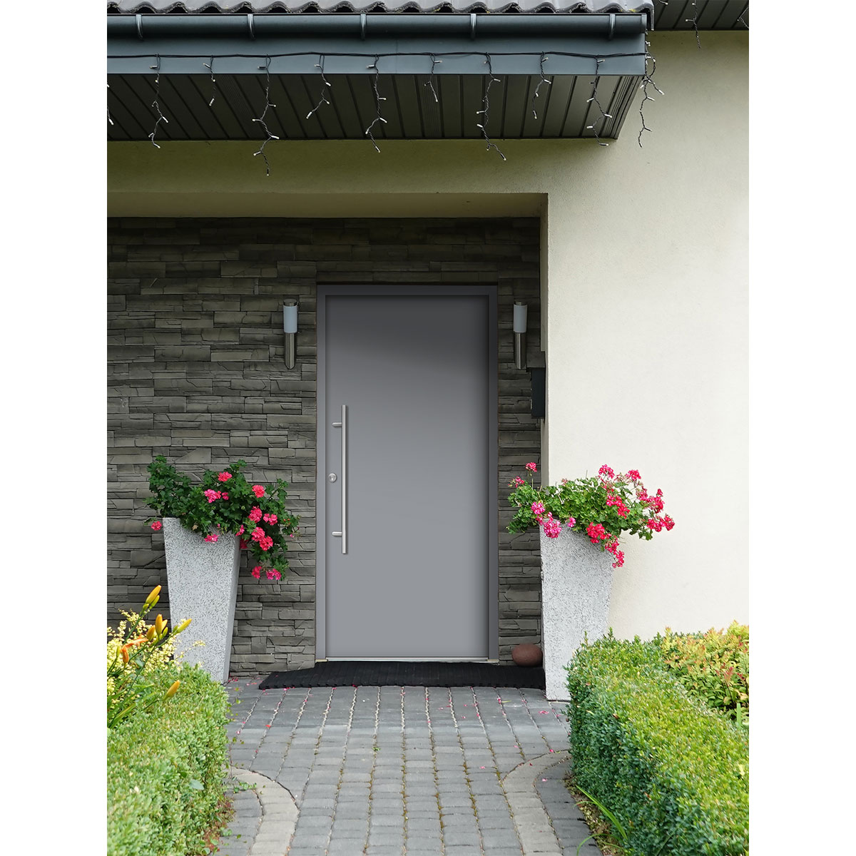 SplenDoor  Premium-Haustür Passivedoor Ribe energiesparend grau 110 x 210 cm links | 127979 – Bild 3
