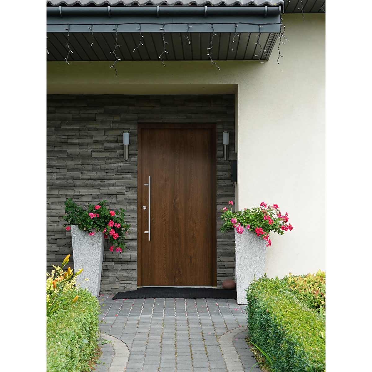 SplenDoor  Premium-Haustür Passivedoor Ribe energiesparend nussbaum 110 x 210 cm links | 127981 – Bild 3