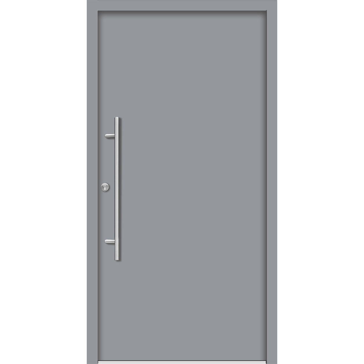 SplenDoor  Premium-Haustür Passivedoor Ribe energiesparend grau 100 x 210 cm links | 127988
