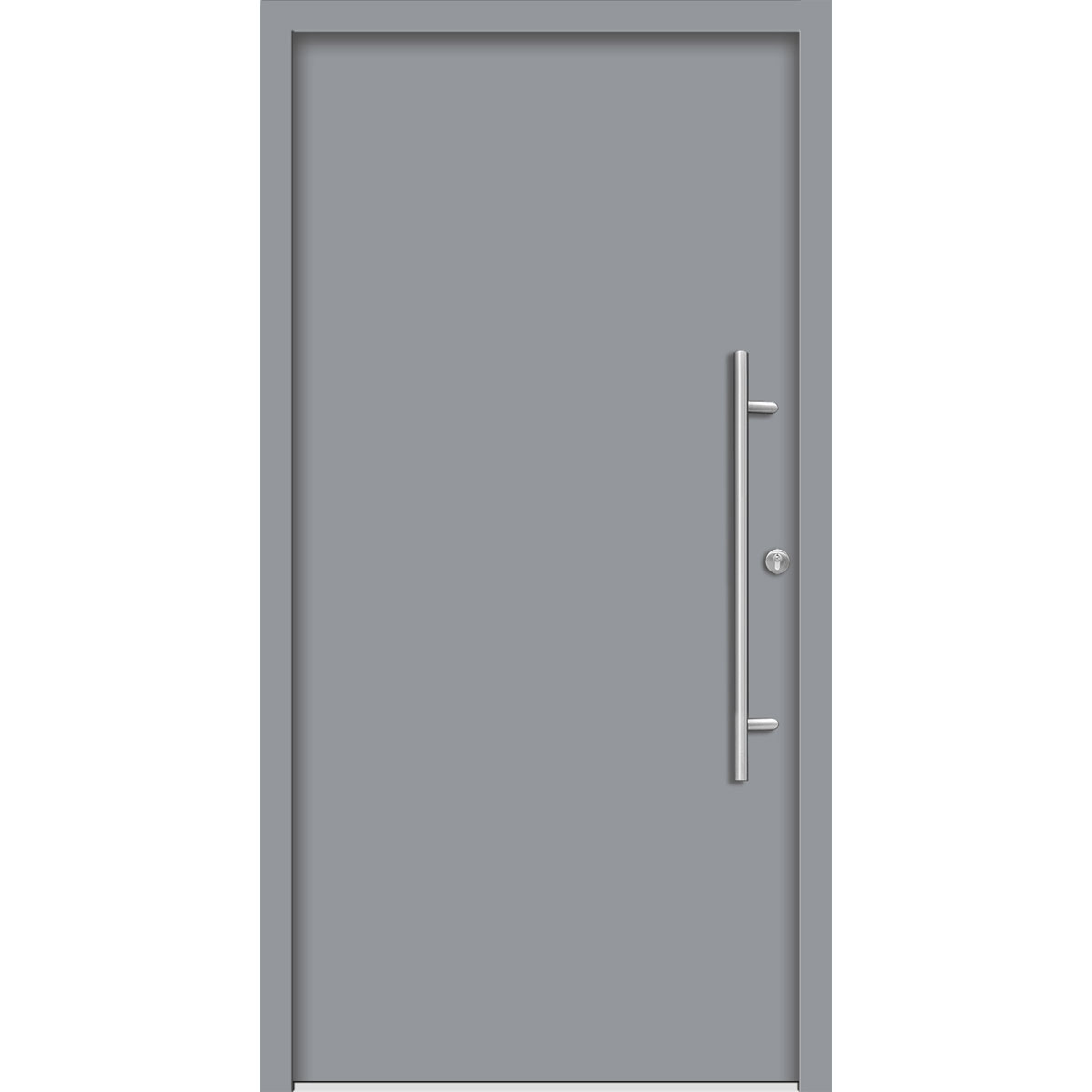 SplenDoor  Premium-Haustür Passivedoor Ribe energiesparend grau 100 x 200 cm rechts | 127998