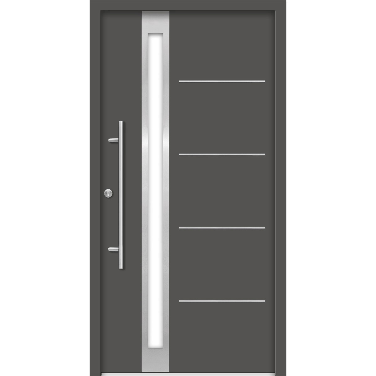 SplenDoor  Premium-Haustür Passivedoor Umea energiesparend anthrazit 100 x 210 cm links | 128060