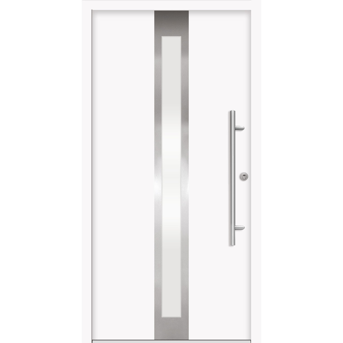 SplenDoor  Premium-Haustür Passivedoor Stockholm RC2 energiesparend einbruchsicher weiss 100 x 210 cm rechts | 128197