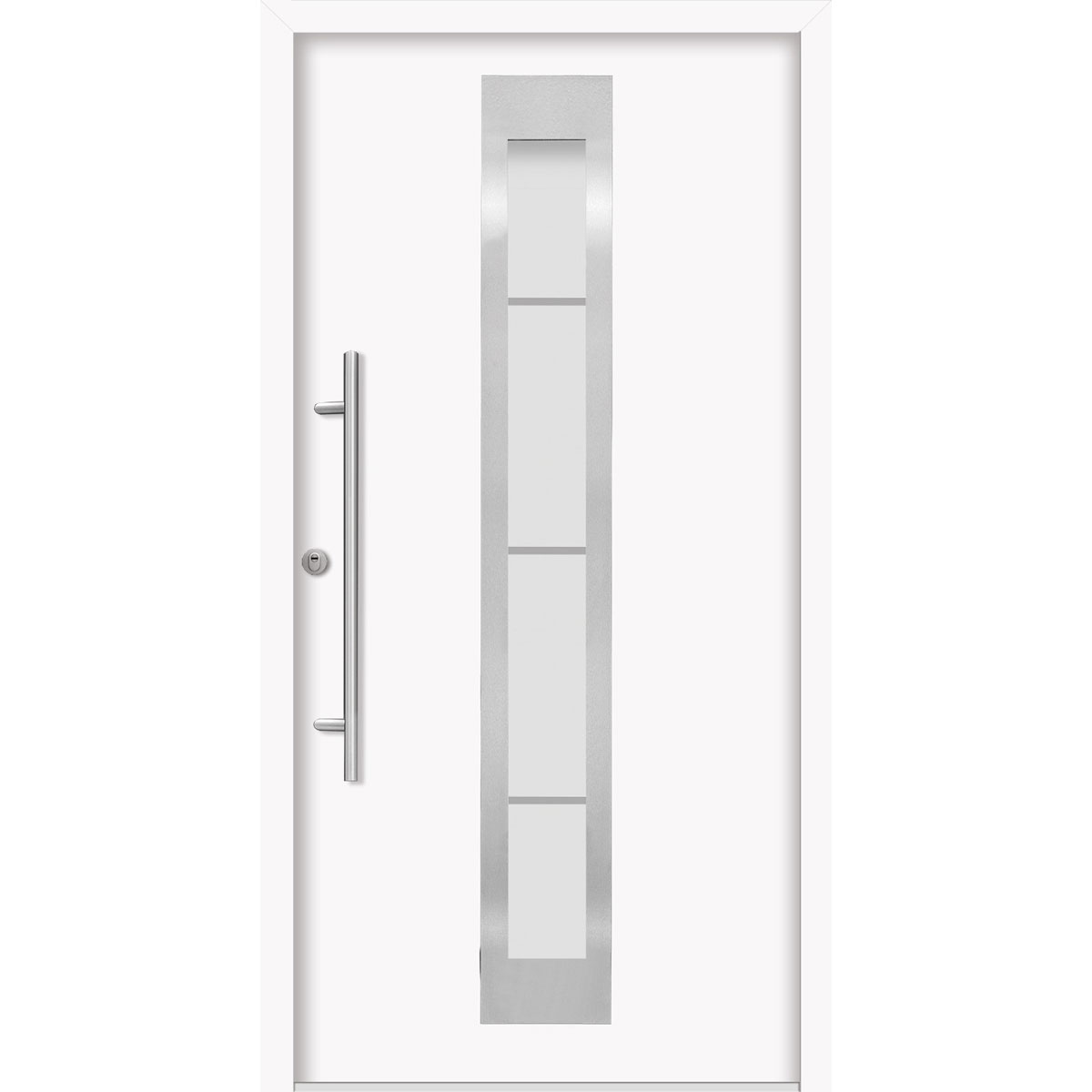 SplenDoor  Premium-Haustür Passivedoor Malmo RC2 energiesparend einbruchsicher weiss 110 x 210 cm links | links | 128265