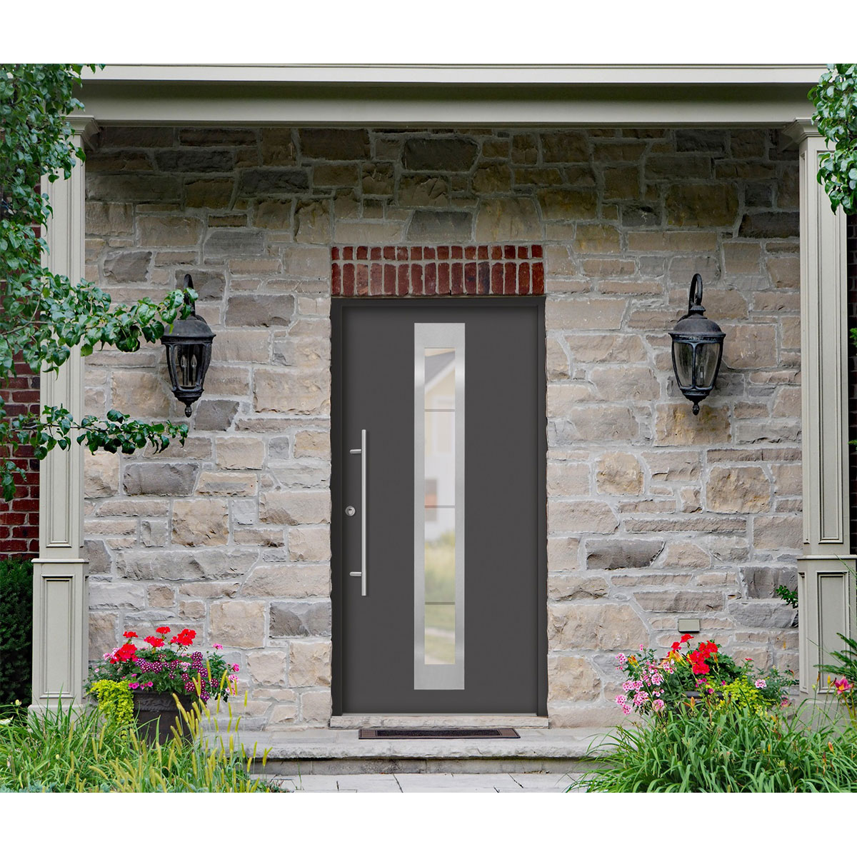 SplenDoor  Premium-Haustür Passivedoor Malmo RC2 energiesparend einbruchsicher anthrazit 110 x 210 cm links | links | 128271 – Bild 3