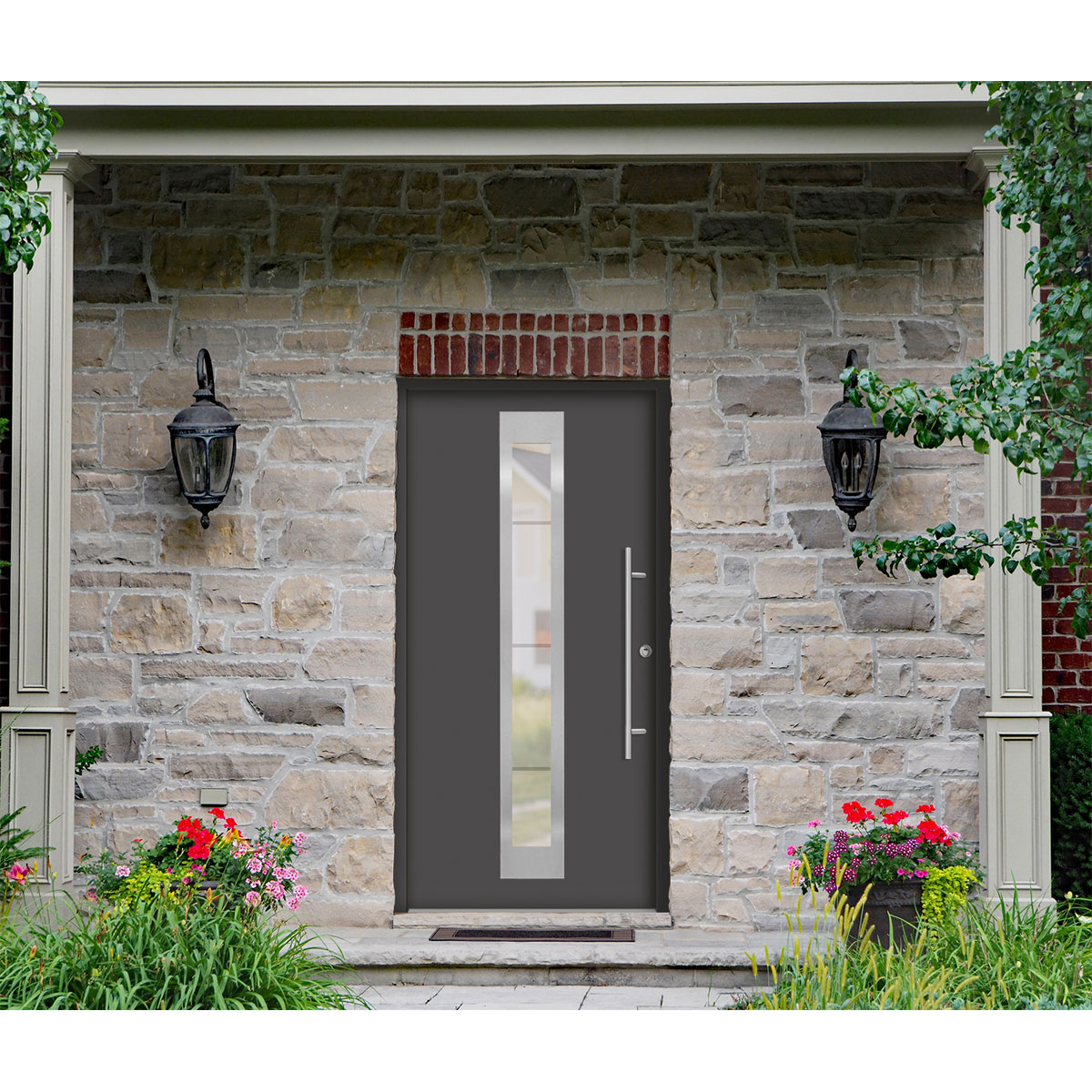 SplenDoor  Premium-Haustür Passivedoor Malmo RC2 energiesparend einbruchsicher anthrazit 110 x 210 cm rechts | rechts | 128272 – Bild 3