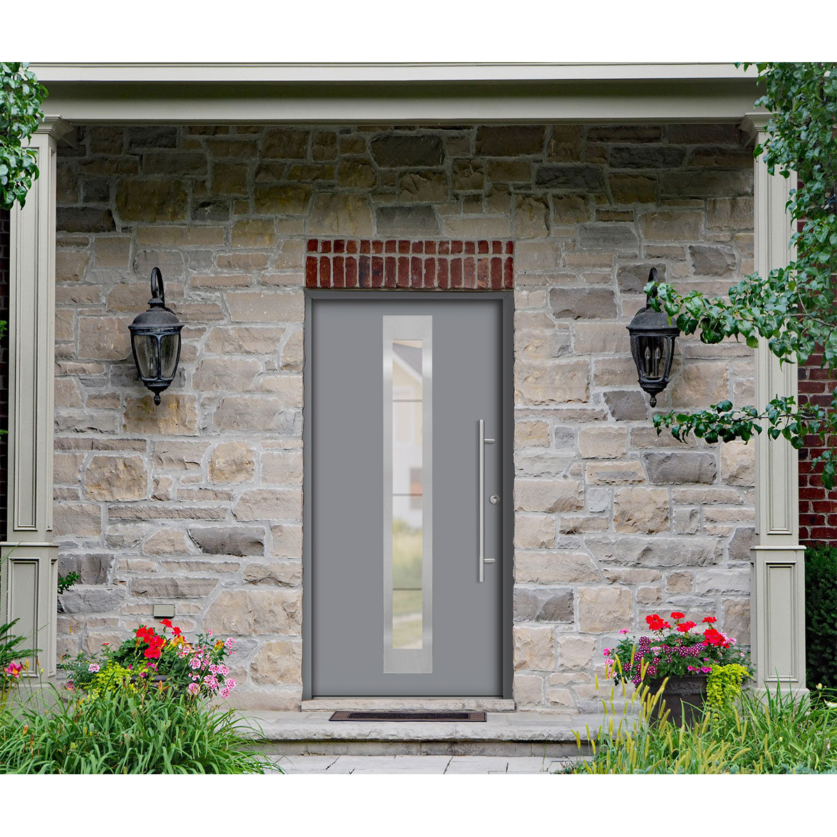 SplenDoor  Premium-Haustür Passivedoor Malmo RC2 energiesparend einbruchsicher grau 100 x 210 cm rechts | rechts | 128282 – Bild 3