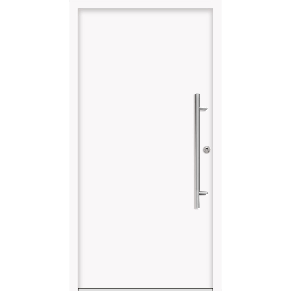 SplenDoor  Premium-Haustür Passivedoor Ribe RC2 energiesparend einbruchsicher weiss 110 x 210 cm rechts | 128295