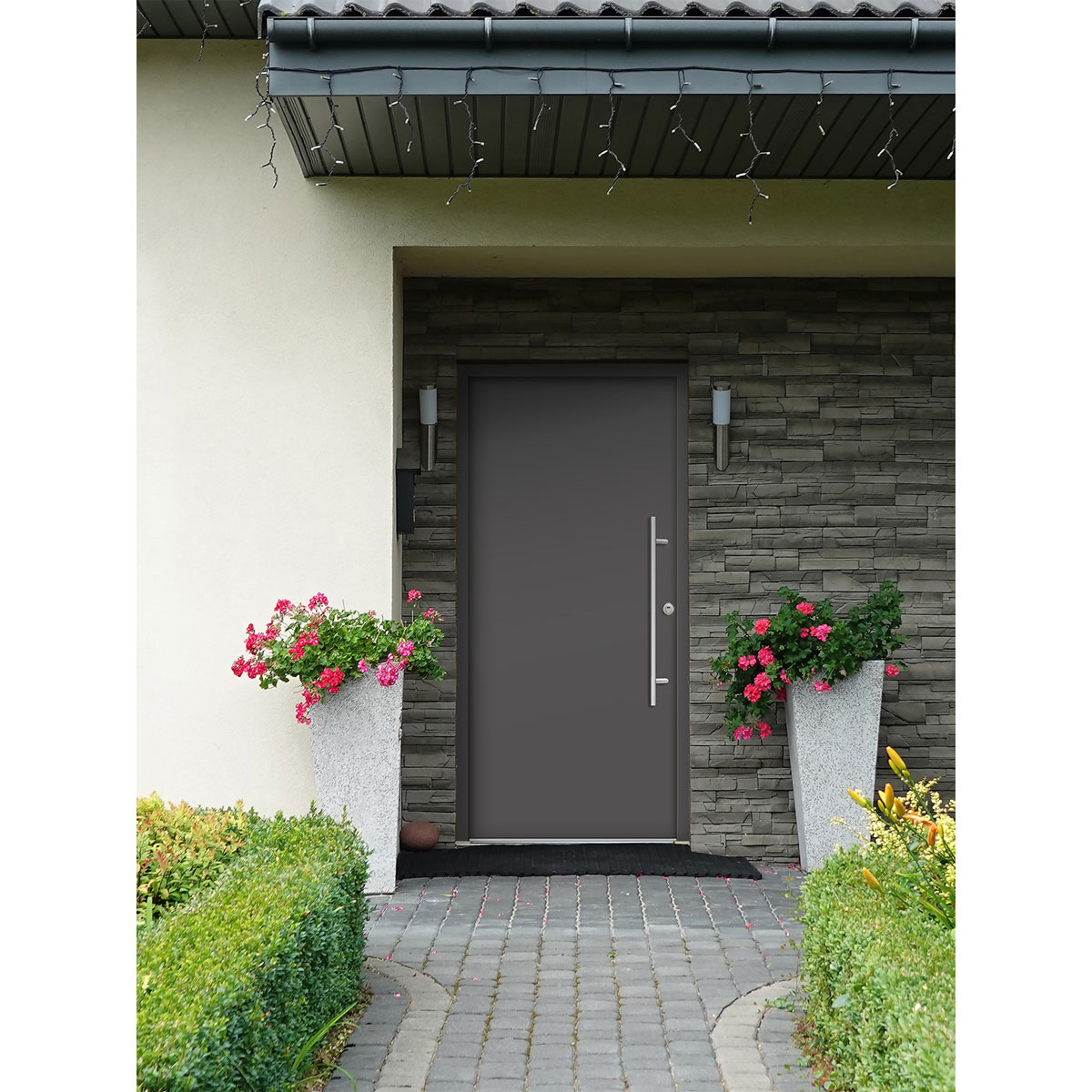 SplenDoor  Premium-Haustür Passivedoor Ribe RC2 energiesparend einbruchsicher anthrazit 110 x 210 cm rechts | 128297 – Bild 3