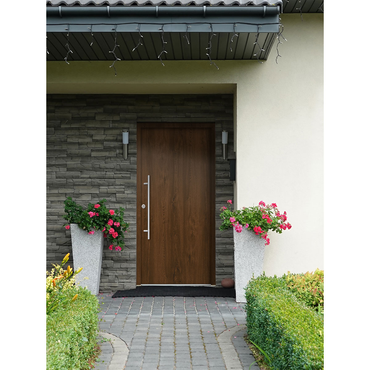 SplenDoor  Premium-Haustür Passivedoor Ribe RC2 energiesparend einbruchsicher nussbaum 110 x 210 cm links | 128300 – Bild 3