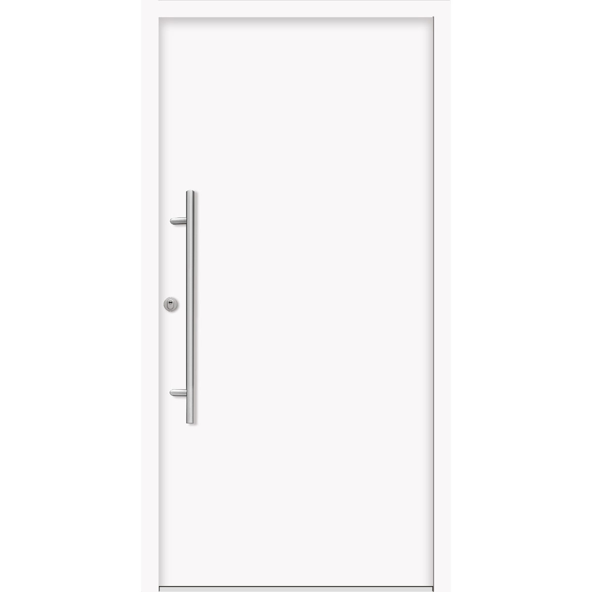 SplenDoor  Premium-Haustür Passivedoor Ribe RC2 energiesparend einbruchsicher weiss 100 x 200 cm links | 128310