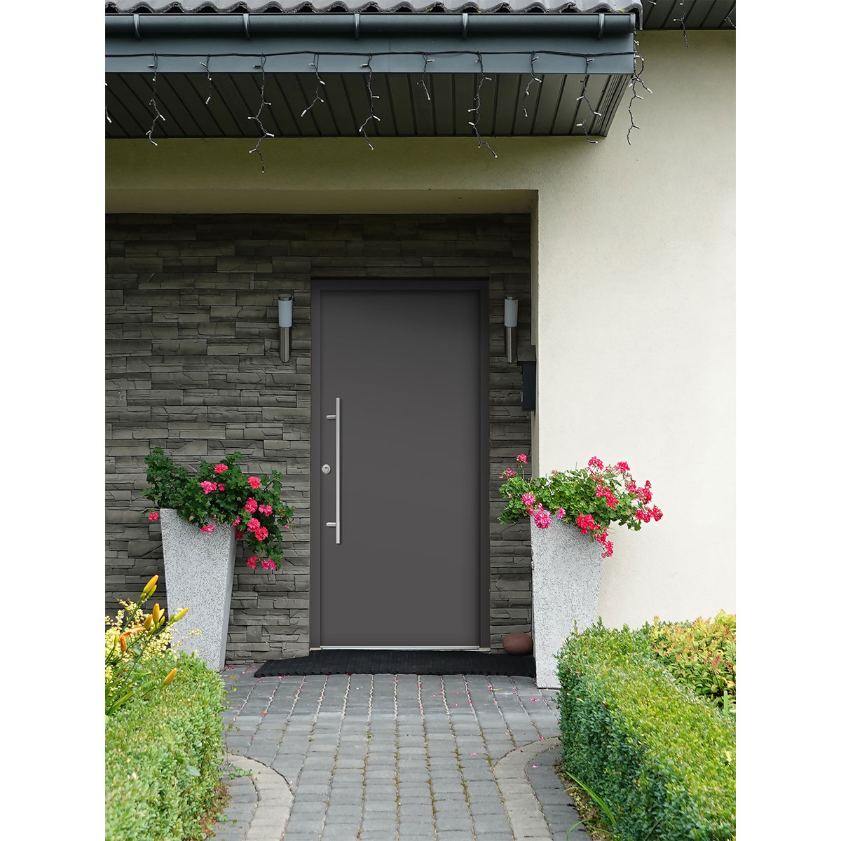 SplenDoor  Premium-Haustür Passivedoor Ribe RC2 energiesparend einbruchsicher anthrazit 100 x 200 cm links | 128312 – Bild 3