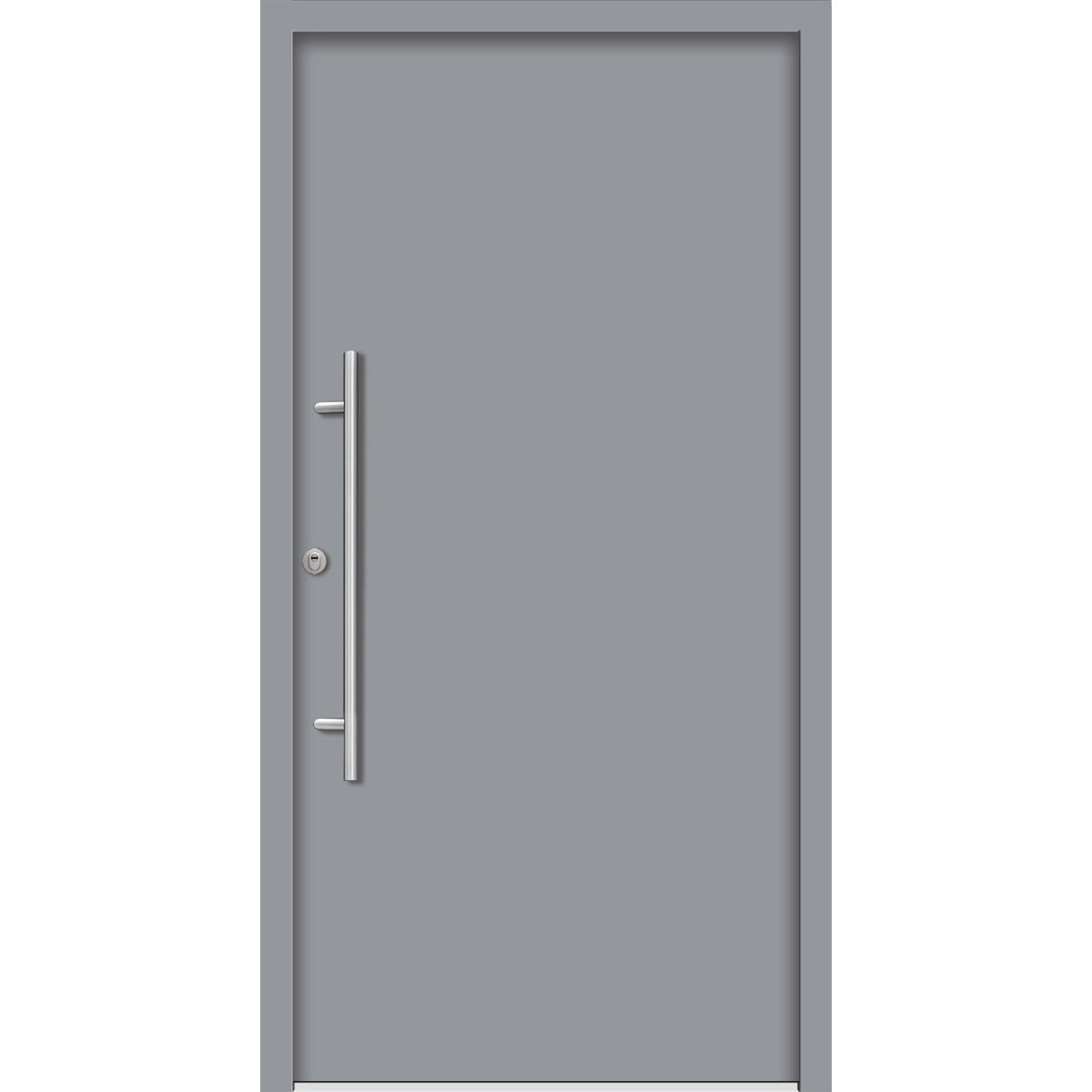 SplenDoor  Premium-Haustür Passivedoor Ribe RC2 energiesparend einbruchsicher grau 100 x 200 cm links | 128314