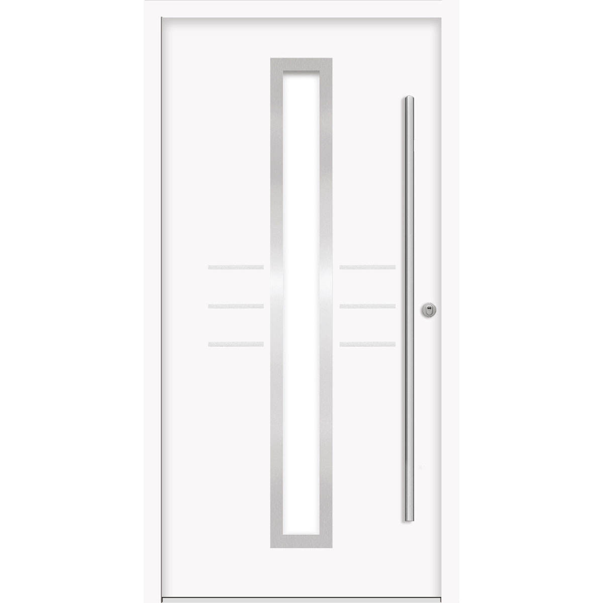 SplenDoor  Premium-Haustür Passivedoor Lund RC2 energiesparend einbruchsicher weiss 110 x 210 cm rechts | 128344