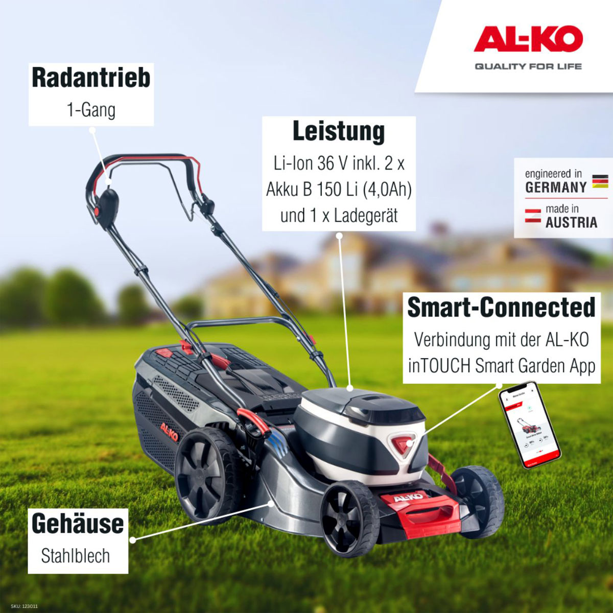 AL-KO  Akku-Rasenmäher 46.2 36V Li SP-W Comfort inkl Akku und Ladegerät | 130113 – Bild 3