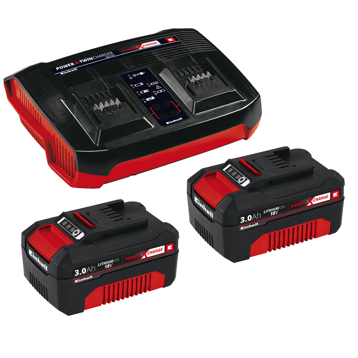 Einhell Akku und Ladegerät Power X-Change Starter-Kit Twincharger 3 Ah | 137996