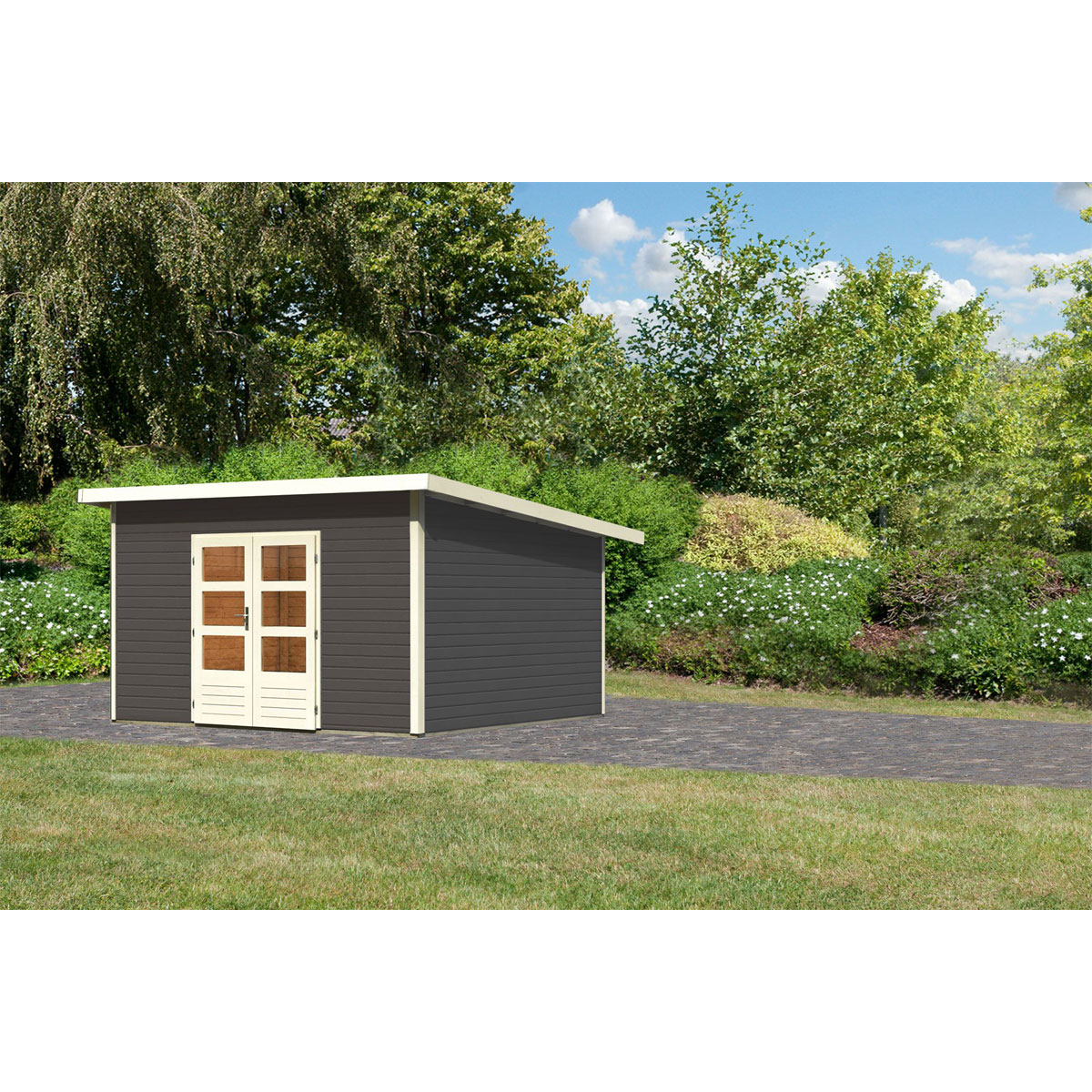 Karibu  Gartenhaus Northeim 5 terragrau 40 mm | 230592