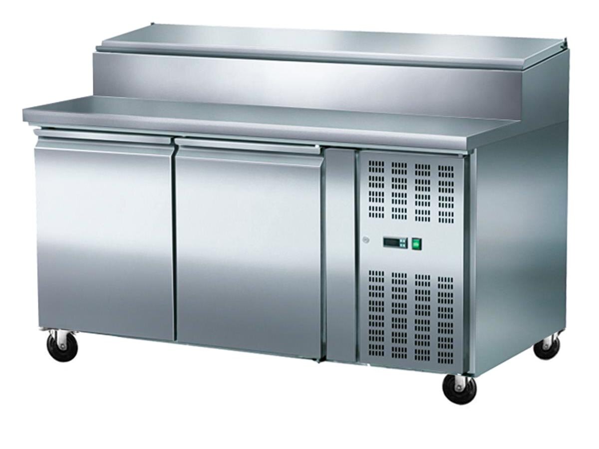 Zubereitungstisch, 2 Türen, -2/+8 °C, 7x GN1/3, BTH 1560 x 840 x 1130 mm