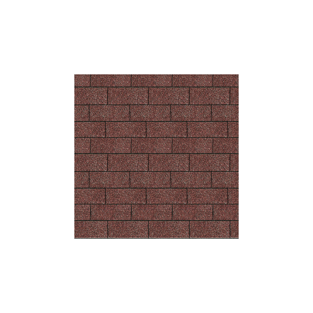 Karibu  Schindeln Rechteck dunkelrot 3 m² | 239697