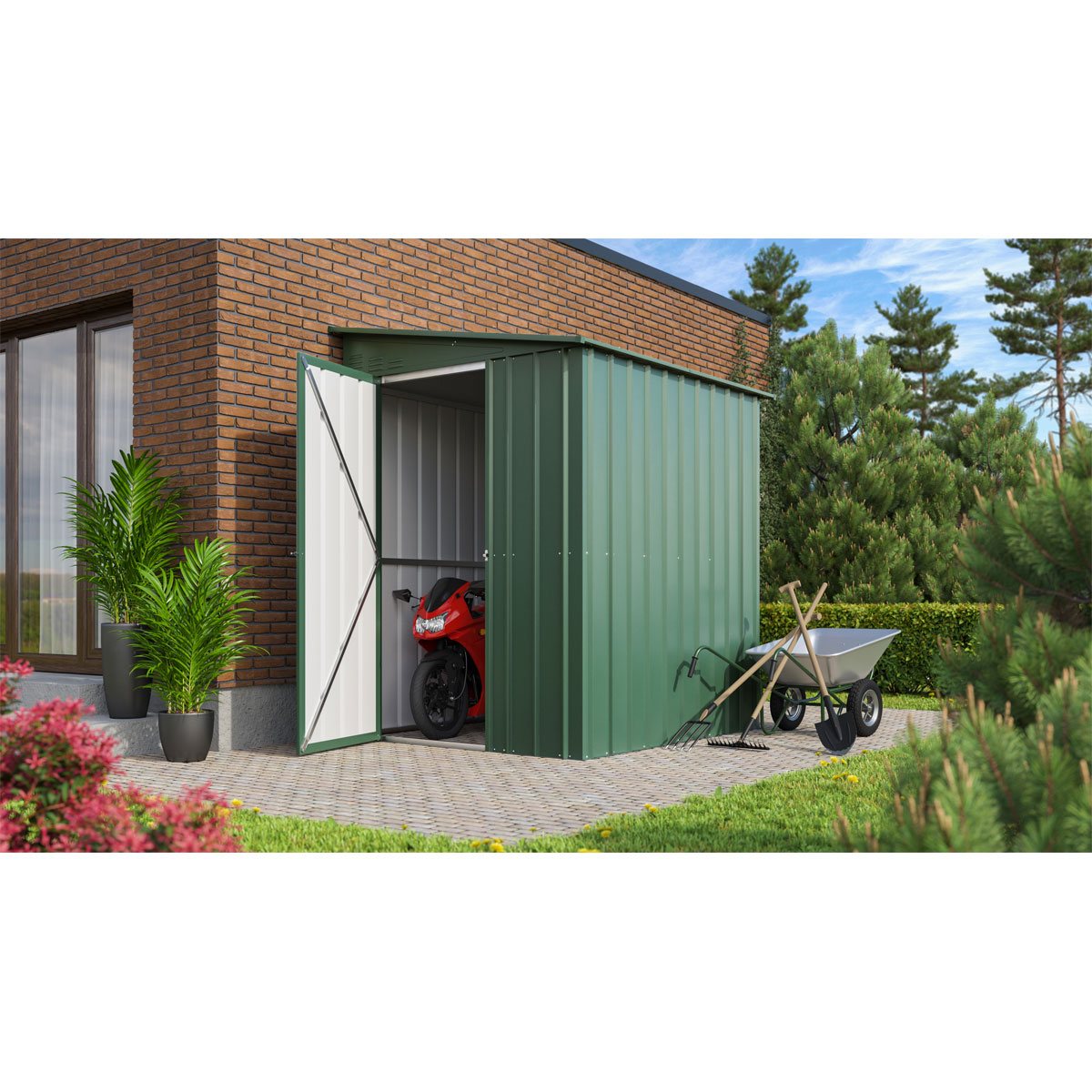 Gerätehaus Wand-Zierde Lean 56 jade | 257850