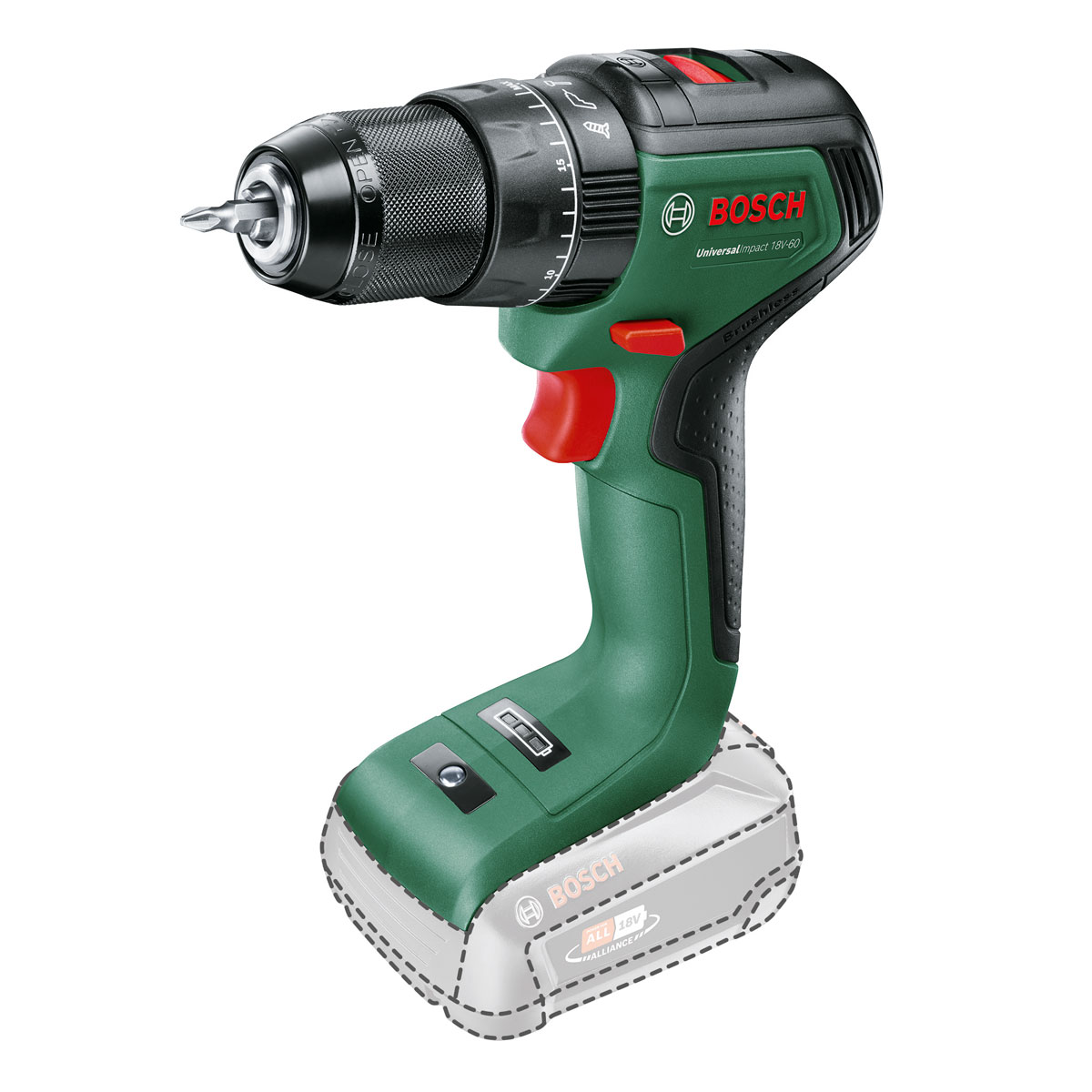 Bosch  Akku-Schlagbohrschrauber UniversalImpact 18V-60 | 276949