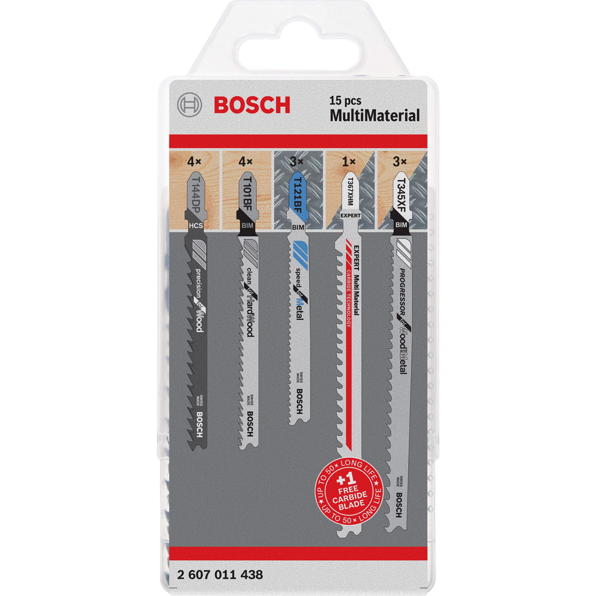 Bosch Professional  Sägeblatt-Set 15 Stück | 297635