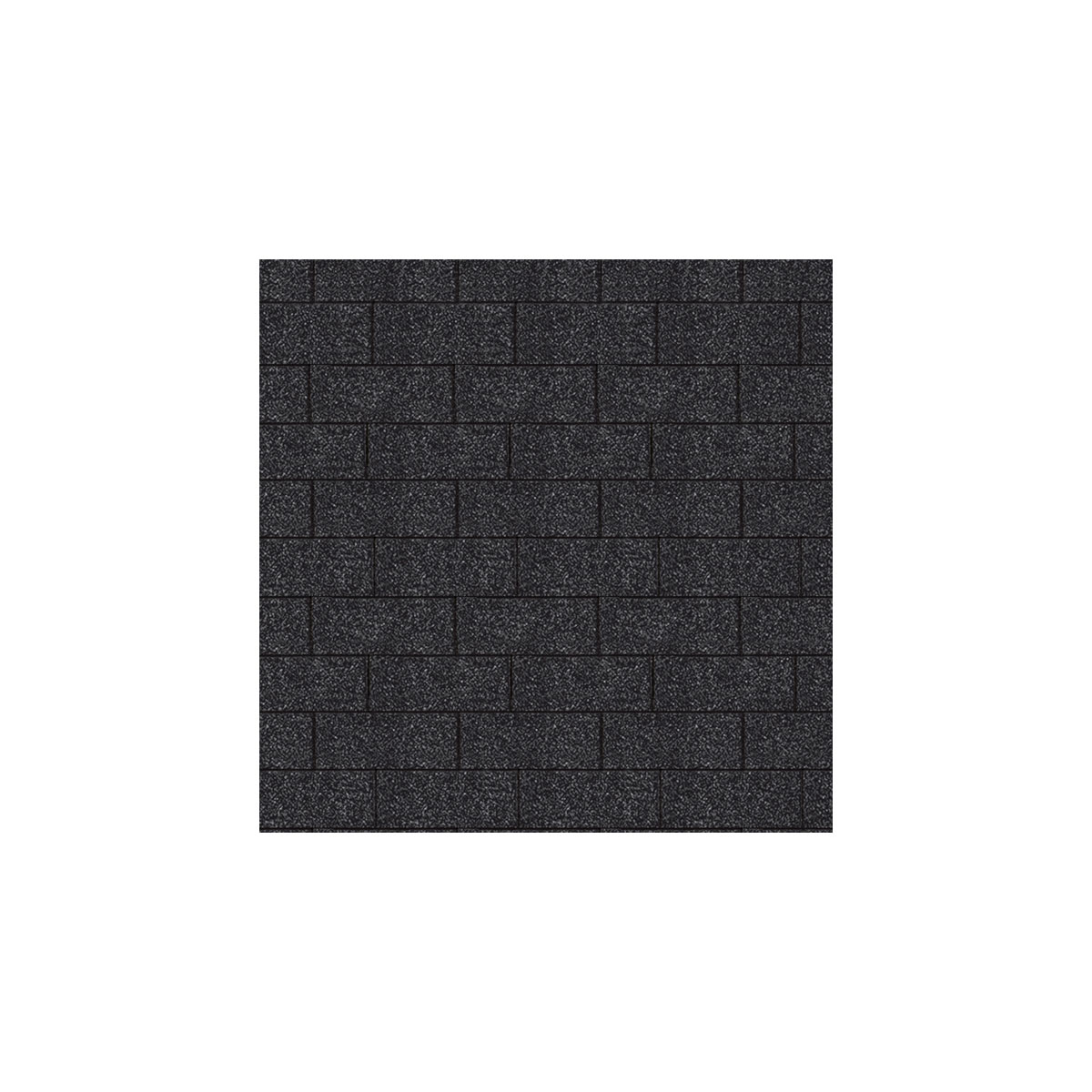 Karibu  Schindeln Rechteck schwarz 3 m² | 334797