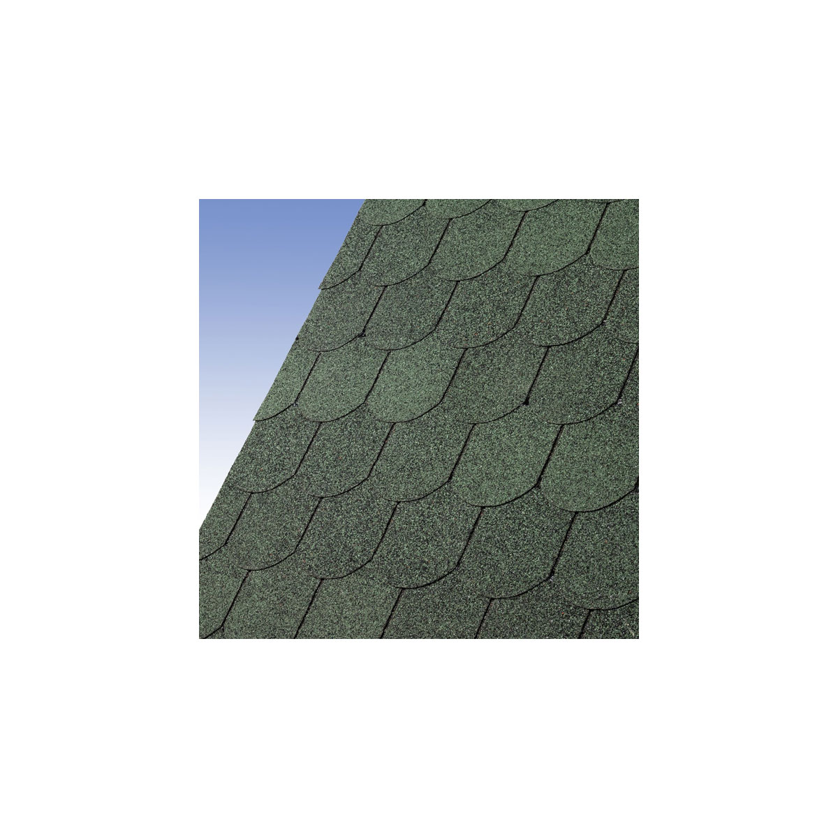 Karibu  Schindeln Biberschw dunkelgrün 3 m² | 334801