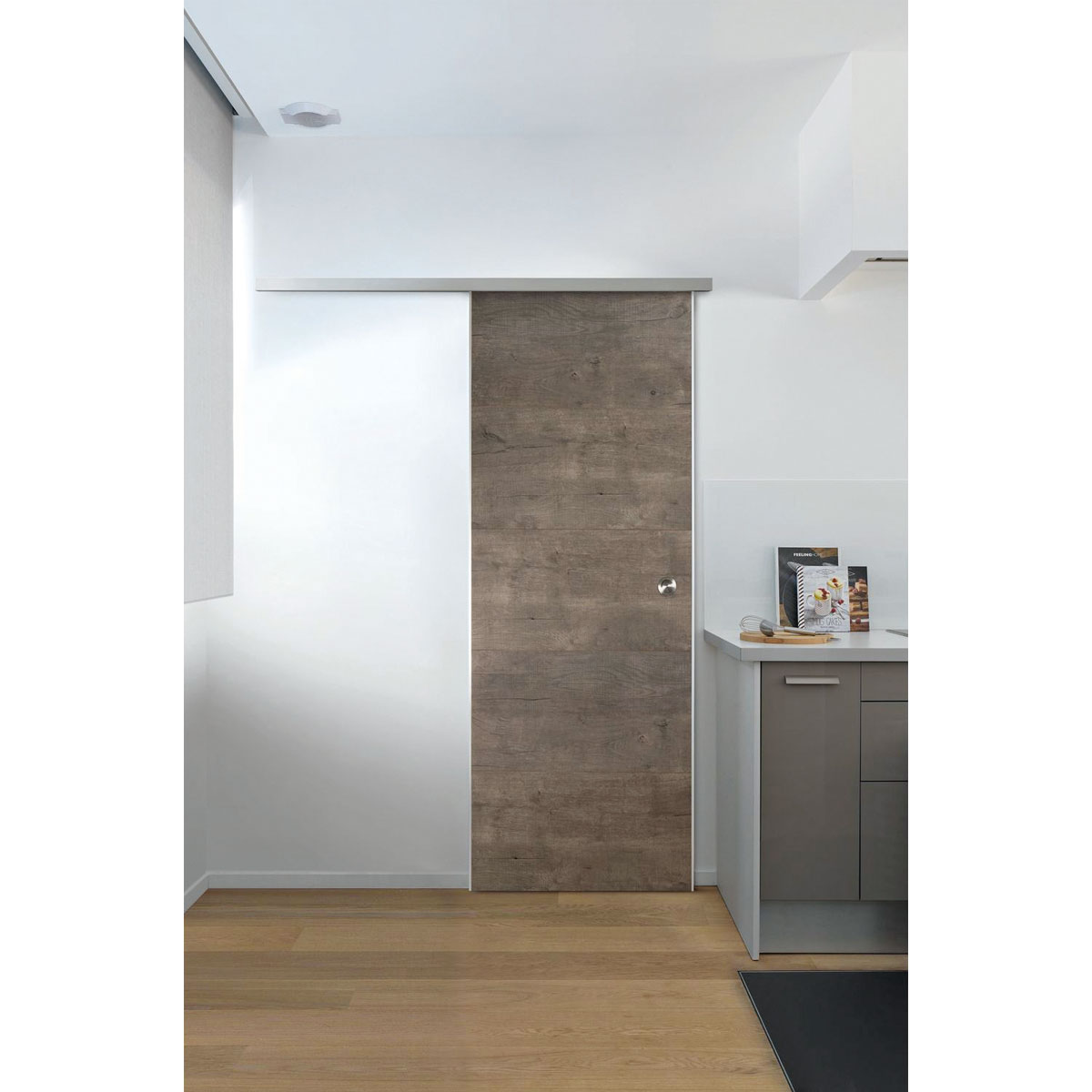 Grosfillex Schiebetür DoorInBox Megeve grau | Megeve grau | 373386