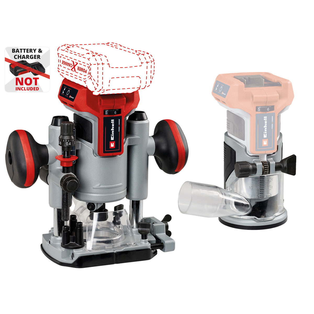Einhell  Akku-Oberfräse /-Kantenfräse TP-RO 18 Set Li BL - Solo | 400667