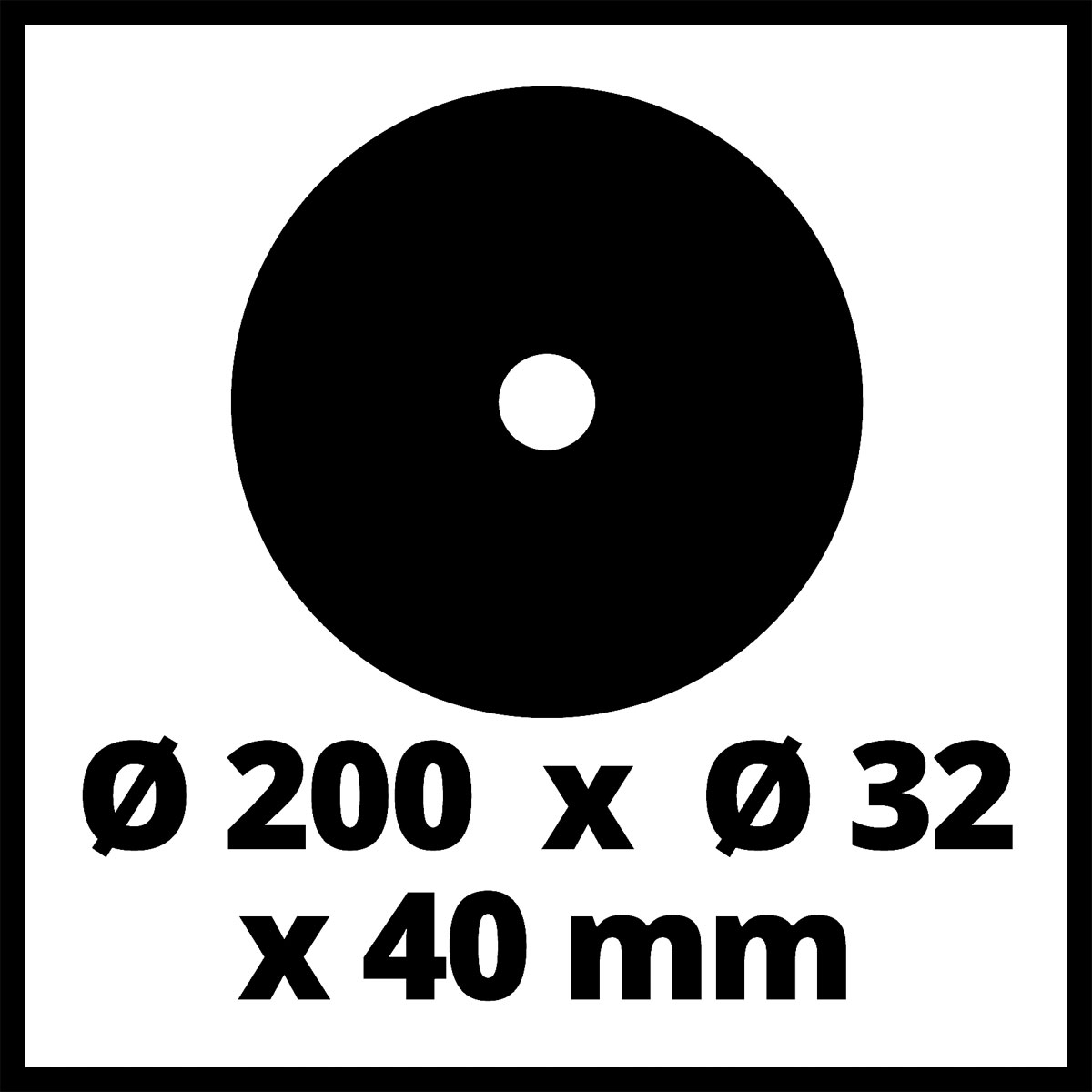 Einhell  Schleifscheibe 200 x 32 x 40 mm | 400824 – Bild 3