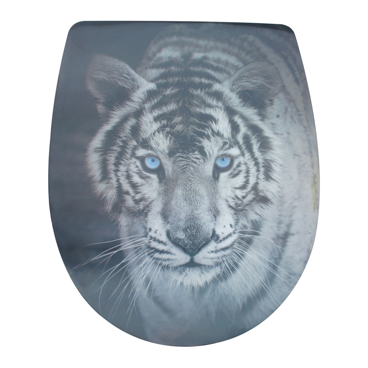 Valblue WC-Sitz Tiger grau/blau inkl Soft Close-Funktion | 406828