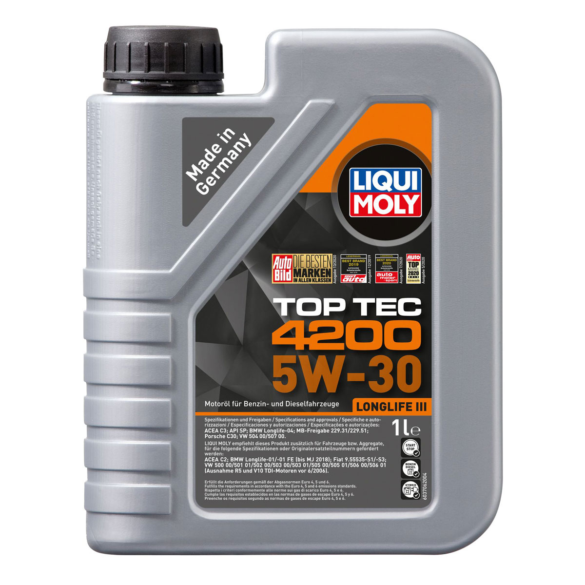 Liqui Moly Leichtlauf-Motor-Öl Top Tec 4200 5W-30 1 L | 1L | 437146