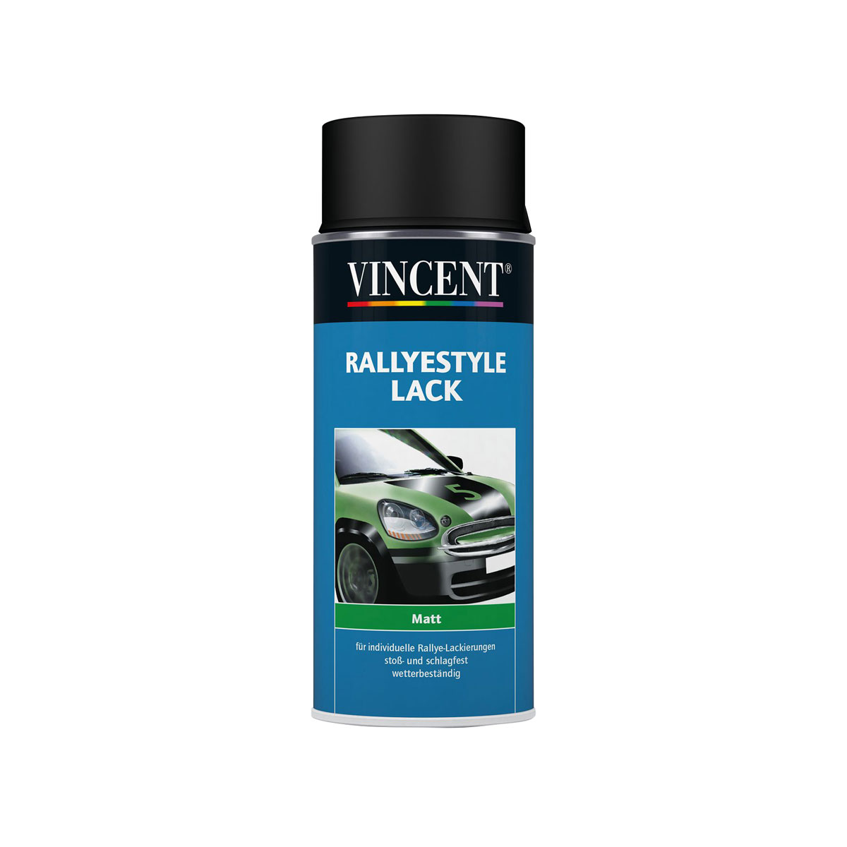 Vincent Rallyestyle Lack schwarz matt 0,4 L | matt | 439045