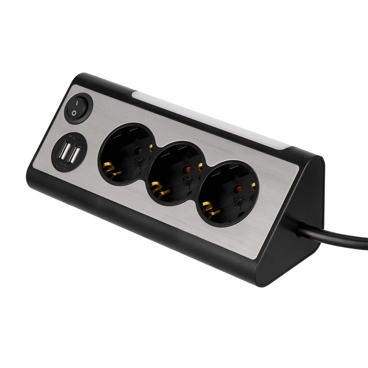 REV Ritter USB-Steckdosenleiste Lightsocket 3fach 2xUSB 0,5W | 502118 – Bild 3